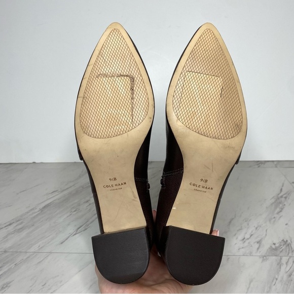 Cole Haan Brown Pointy Toe Bootie 9.5 B - Picture 13 of 14